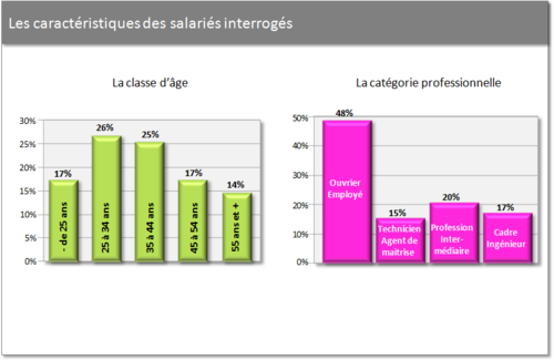 Les caractéristiques des salariés interrogés